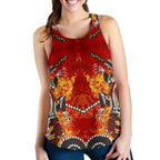 1stAustrailia Women Tank Top, Crocodile Dot Painting - Vibe Hoodie