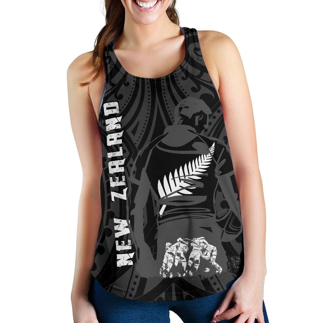 New Zealand Flag Women'S Racerback Tank - Rugby Winner - Vibe Hoodie