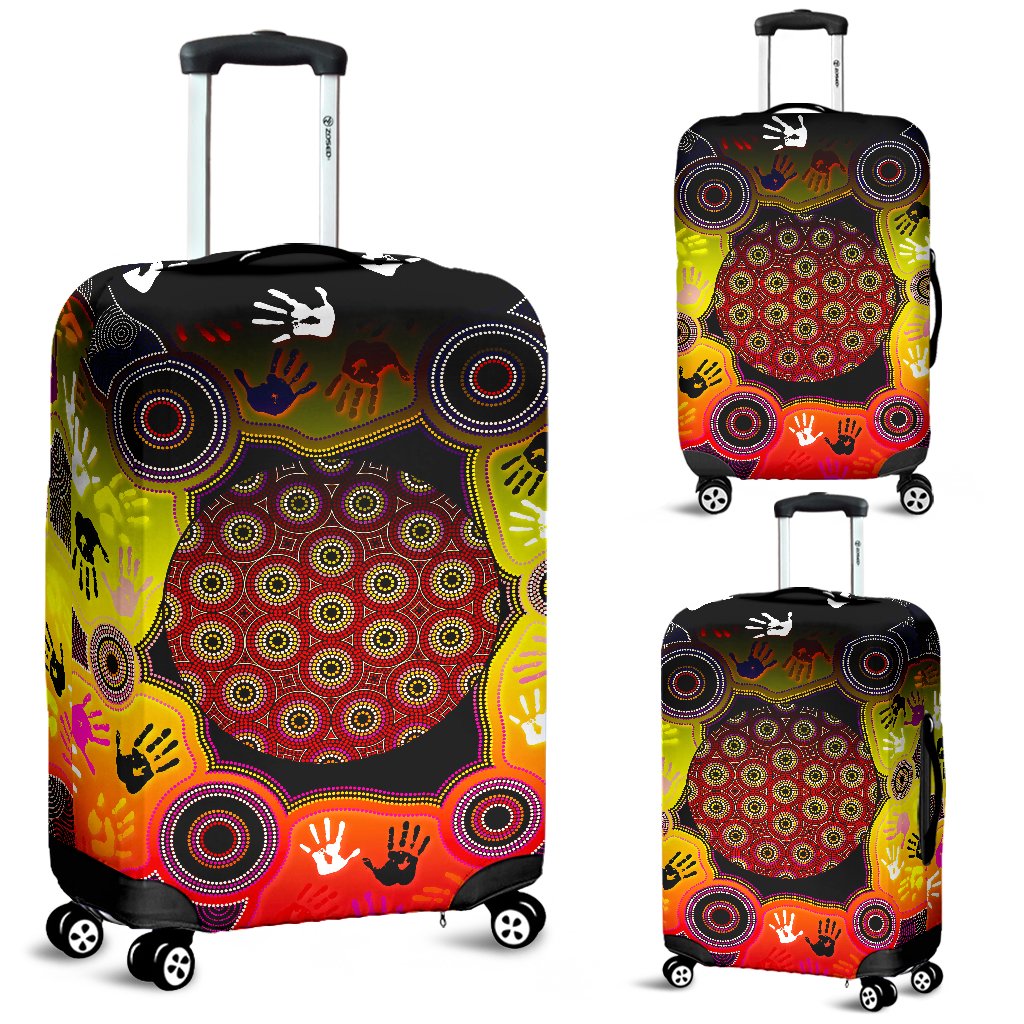 aboriginal-luggage-covers-indigenous-circle-dot-painting-hand-art