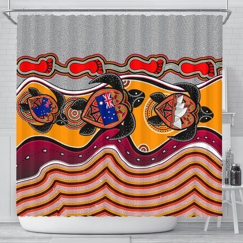 shower-curtain-aboriginal-patterns-shower-curtain-turtle