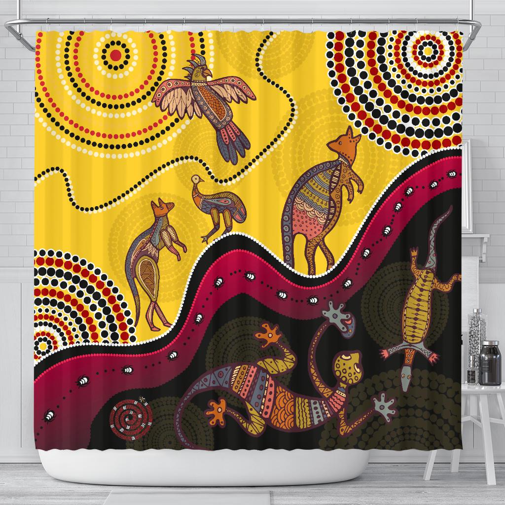 aboriginal-shower-curtain-indigenous-animals-life-art