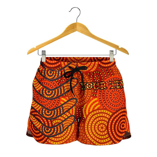 Aboriginal Personalised Women's Short - Aboriginal Boomerangs And Dot Circle - Vibe Hoodie