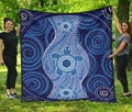 aboriginal-premium-quilt-australian-blue-turtle-aboriginal-art