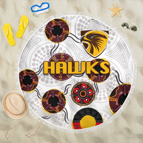 hawthorn-beach-blanket-hawks-indigenous-white