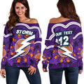(Custom Personalised) Storm Women's Off Shoulder Sweater Indigenous Aboriginal Melbourne - Sun Style - Vibe Hoodie