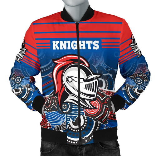 custom-personalised-newcastle-knights-mens-bomber-jacket-aboriginal-horizontal-style