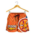 Storm Women Shorts Simple Indigenous - Orange - Vibe Hoodie