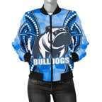 bulldogs-womens-bomber-jacket-indigenous-snappy