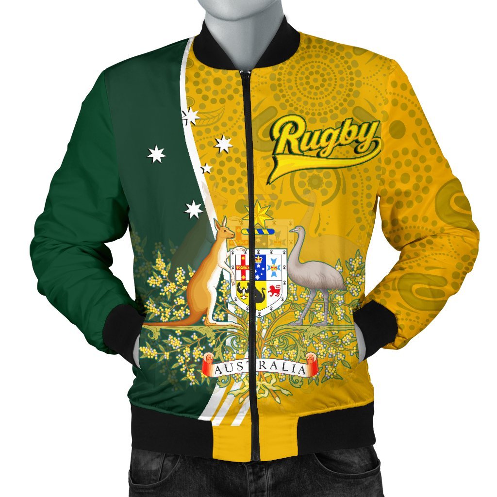 personalised-mens-bomber-jacket-australia-coat-of-arm-in-rugby-style