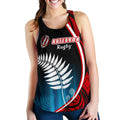 Aotearoa Rugby Black Maori Women Racerback Tank Kiwi and Silver Fern New Zealand - Vibe Hoodie