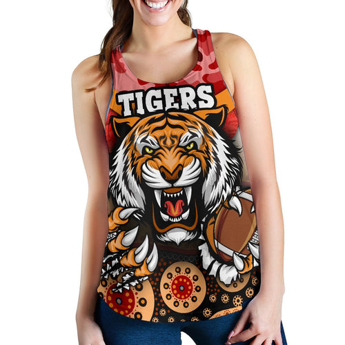 Tigers Women's Racerback Tank Wests Anzac Day Special version - Vibe Hoodie