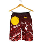 custom-text-aboriginal-mens-shorts-red-landscape