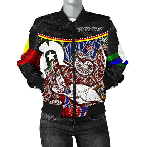 personalised-womens-bomber-kjacket-aboriginal-dot-in-naidoc-week-style