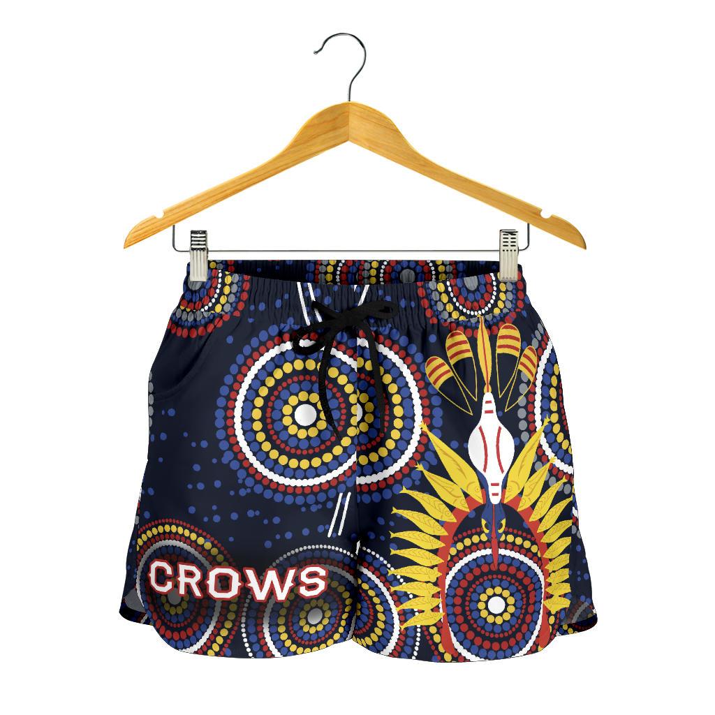 Adelaide Women Shorts Original Indigenous Crows - Vibe Hoodie