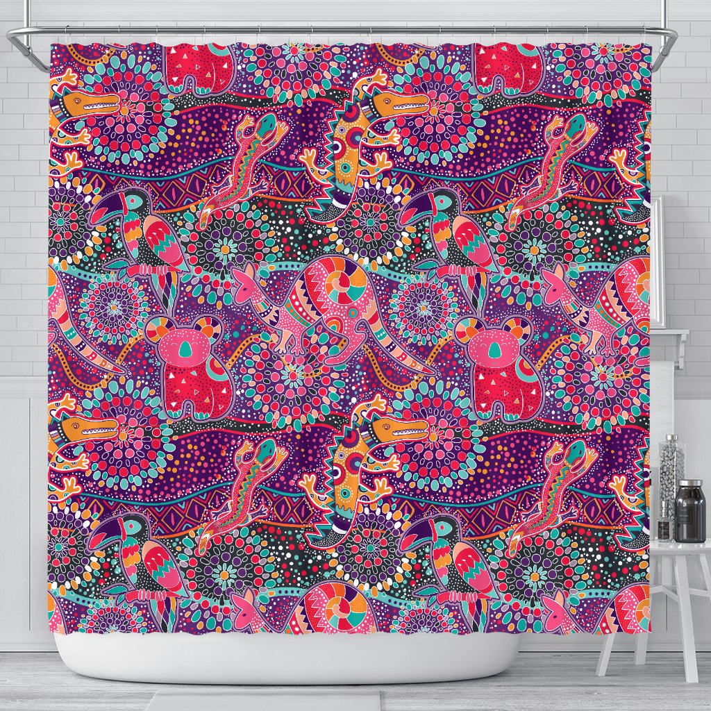 shower-curtain-aboriginal-patterns-curtain-australian-animals