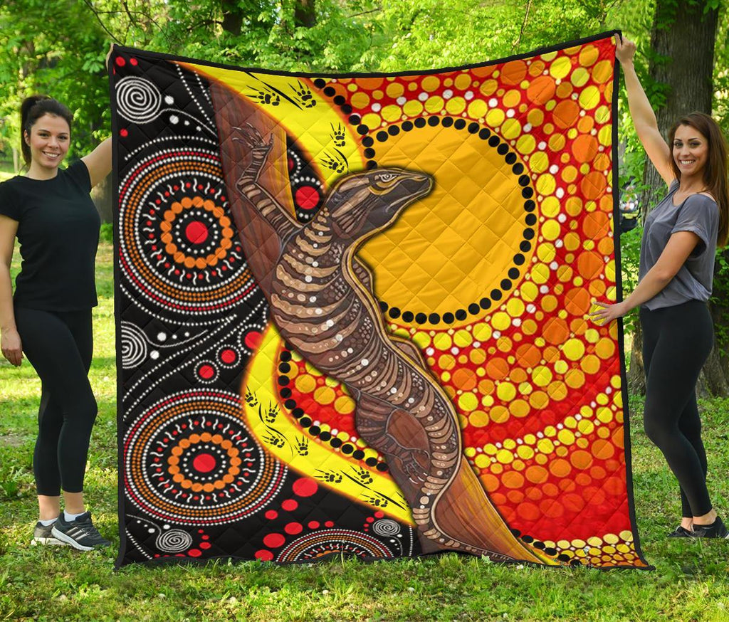 1saustralia-premium-quilt-australian-aboriginal-dot-painting-sun-and-lizard