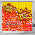 gold-coast-shower-curtain-sun-aboriginal