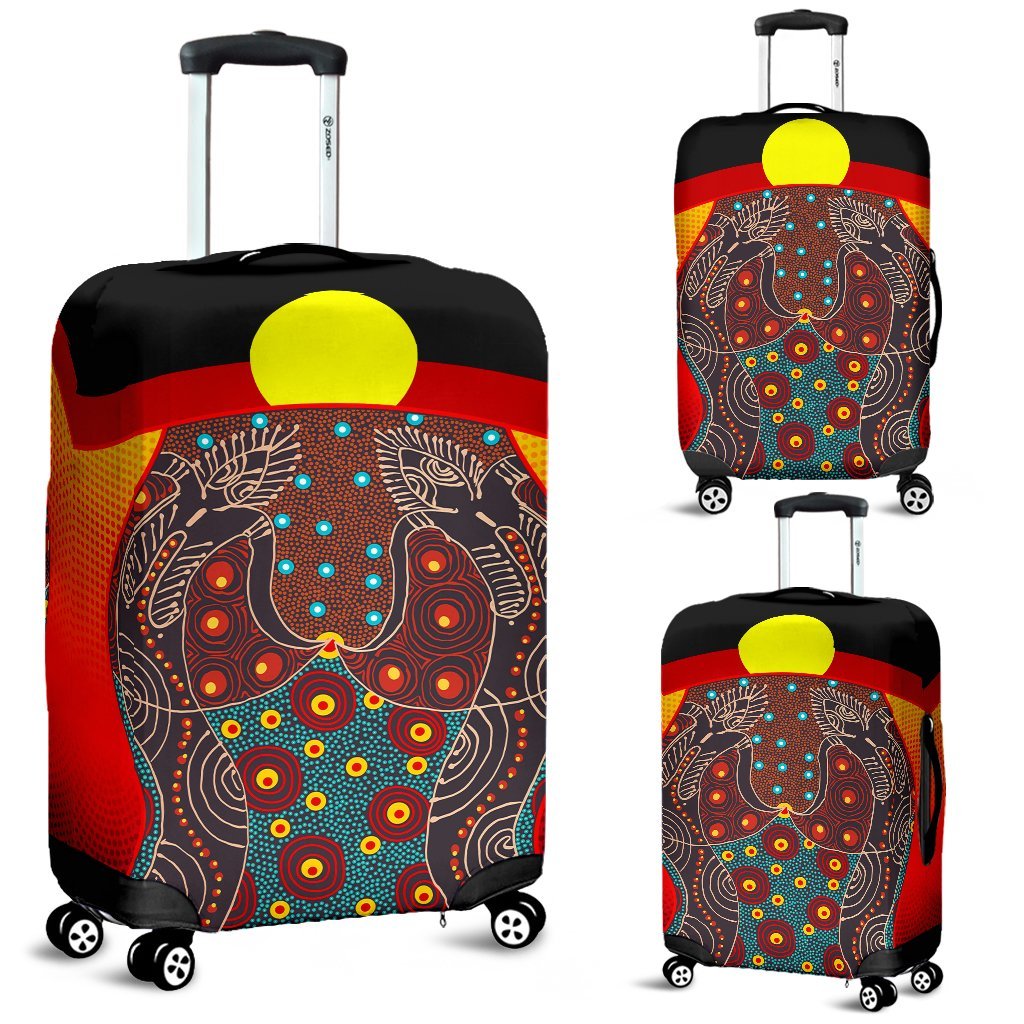luggage-cover-aboriginal-sublimation-dot-pattern-style-red