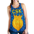 CSK Women Racerback Tank Cricket Traditional Pride - Blue - Vibe Hoodie