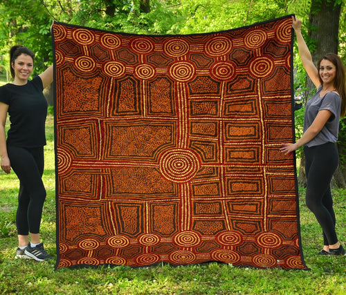 aboriginal-premium-quilt-australia-aboriginal-art-golden-farm