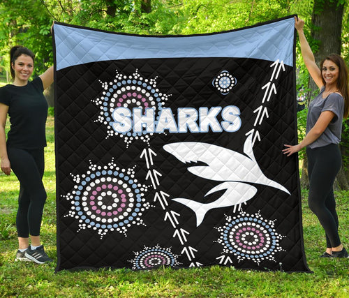 cronulla-premium-quilt-sharks-simple-indigenous-black