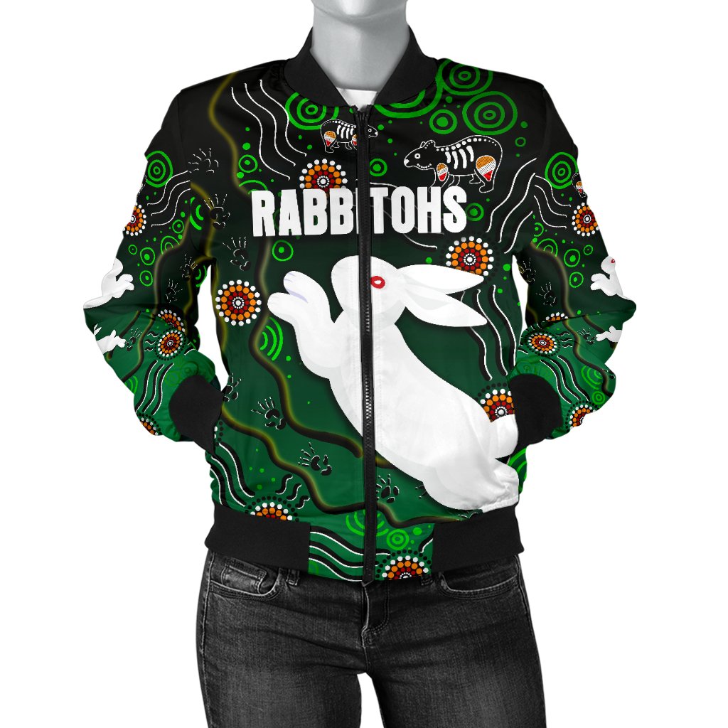 rabbitohs-womens-bomber-jacket-simple-indigenous