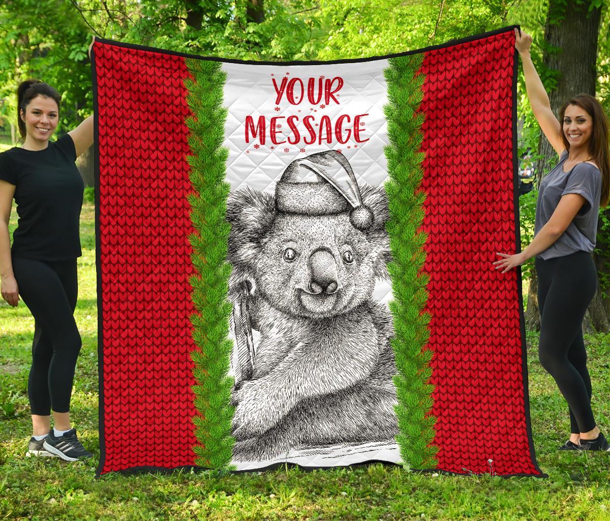 custom-christmas-premium-quilt-merry-christmas-koala