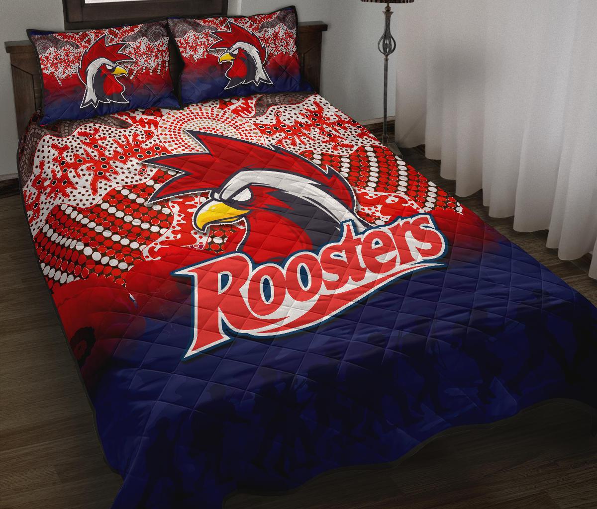 roosters-quilt-bed-set-anzac-day-aboriginal