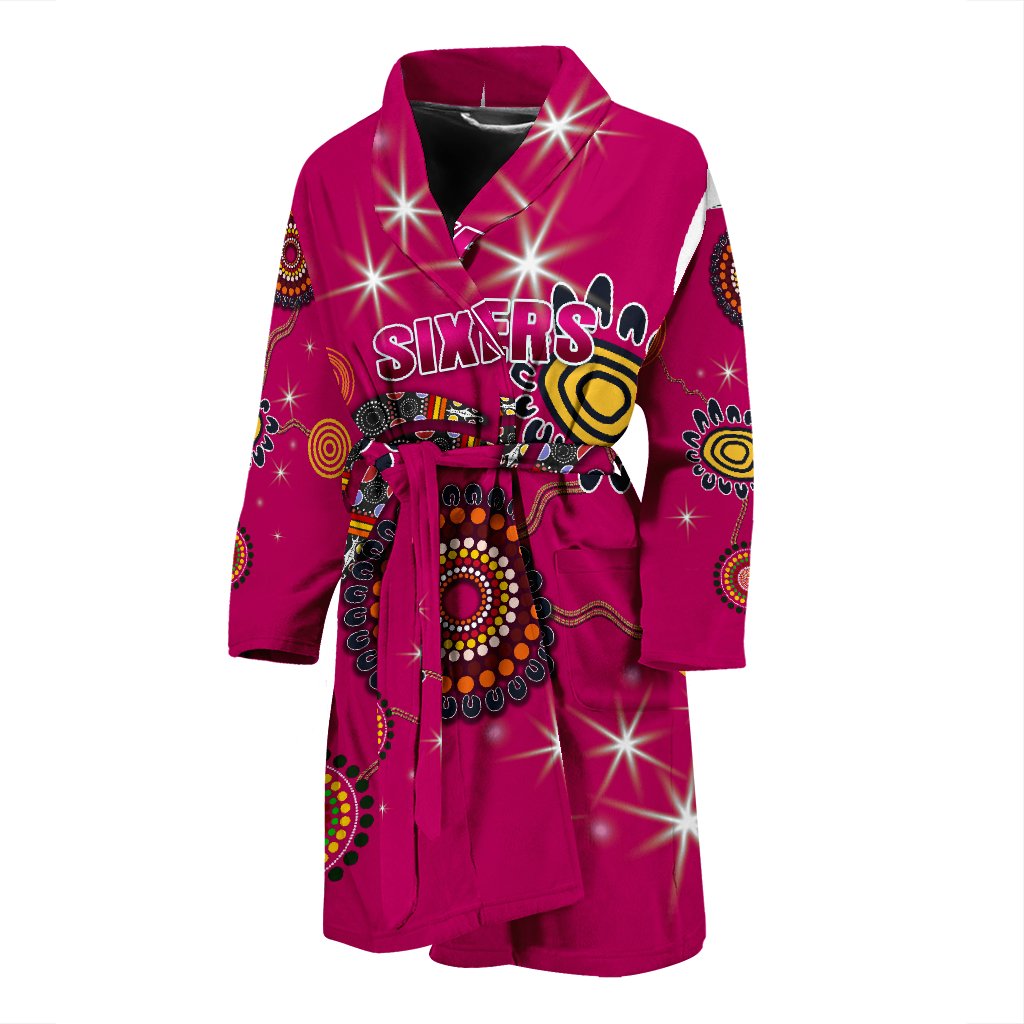 sydney-mens-bath-robe-sixers-indigenous-magenta