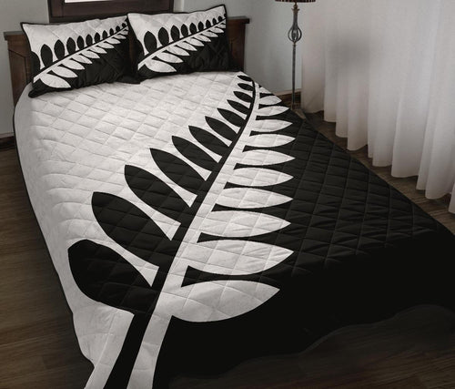 new-zealand-flag-silver-fern-black-and-white-quilt-bedding-sets