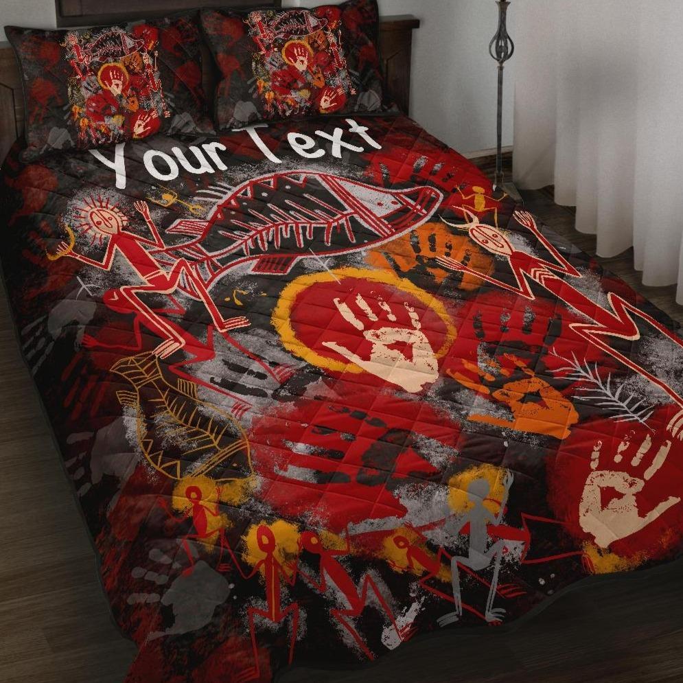 custom-aboriginal-quilt-bed-set-indigenous-fish-hand-art