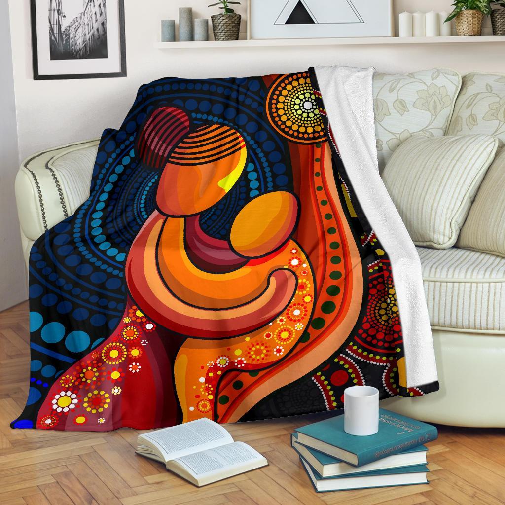 premium-blanket-aboriginal-mother-and-son