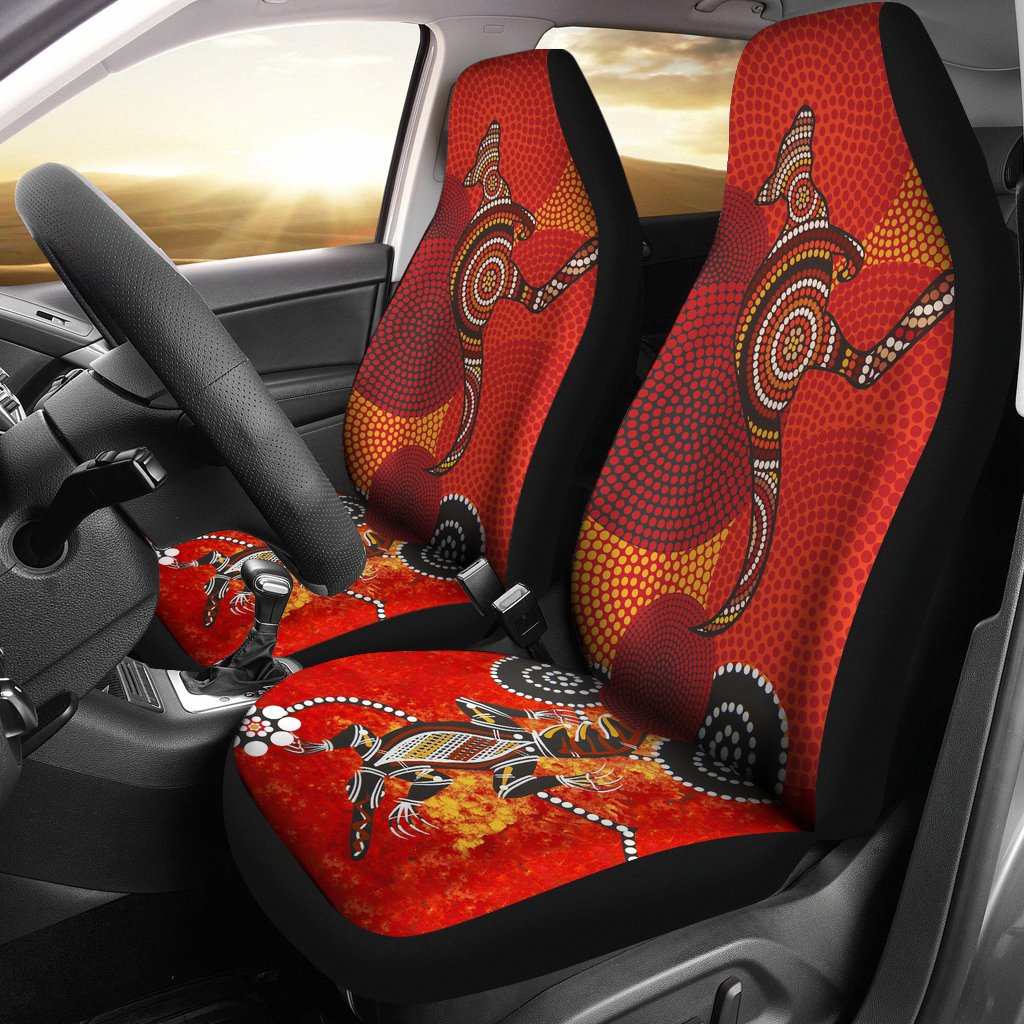 car-seat-covers-aboriginal-dot-painting-kangaroo-and-crocodile