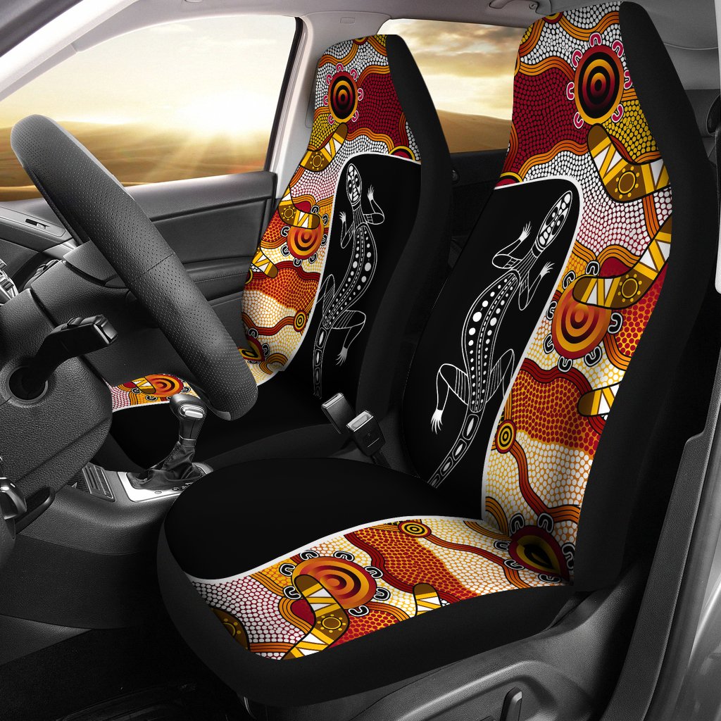 car-seat-covers-aboriginal-dot-painting-lizard-seat-covers
