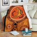 aboriginal-premium-blanket-indigenous-kangaroo-circle-dot-painting