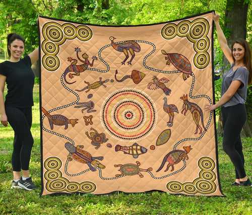 premium-quilts-australian-animals-coverlets-aboriginal-patterns