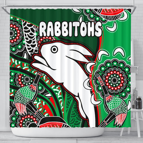 rabbitohs-shower-curtain-indigenous-survival-world