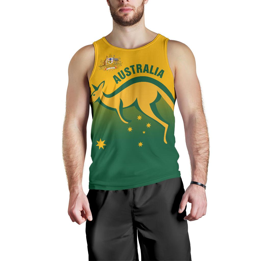 men-tank-top-kangaroo-mens-tank-australian-coat-of-arms-national-color