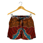 Aboriginal Shorts, Indigenous Dot Painting Short Women 06 - Vibe Hoodie