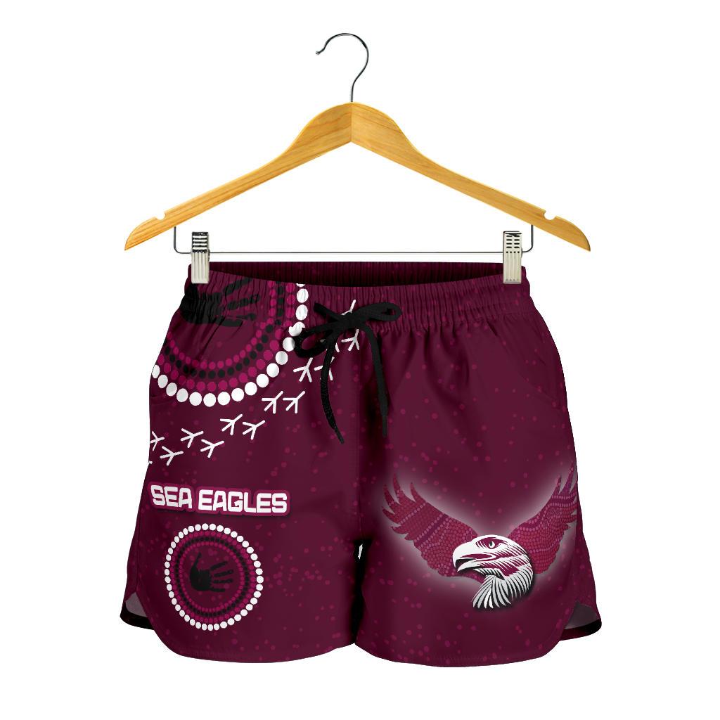 Sea Eagles Women Shorts Indigenous Country Style - Vibe Hoodie