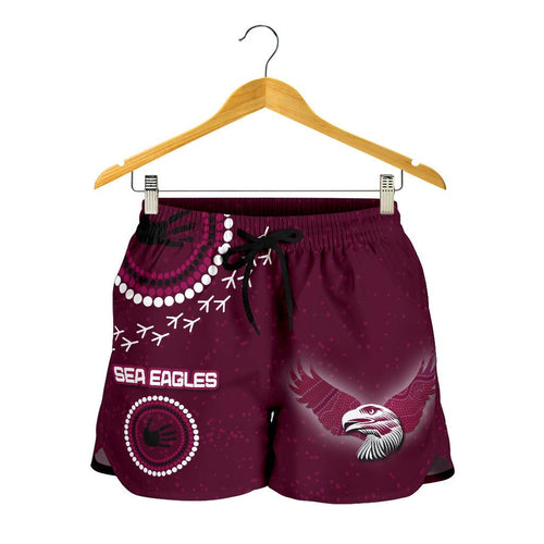 Sea Eagles Women Shorts Indigenous Country Style - Vibe Hoodie