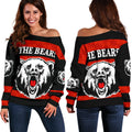 North Sydney Women Off Shoulder Sweater The Bears Simple Style - Vibe Hoodie