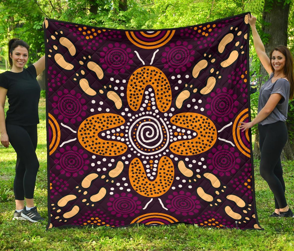 aboriginal-premium-quilt-flowers-dot-panting-art