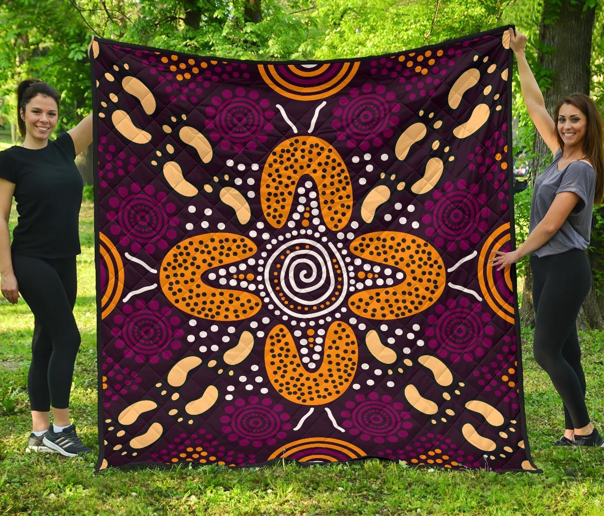 aboriginal-premium-quilt-flowers-dot-panting-art