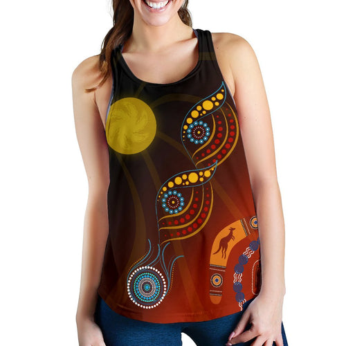 Women's Racerback Tank - Flowers On The - Vibe Hoodie