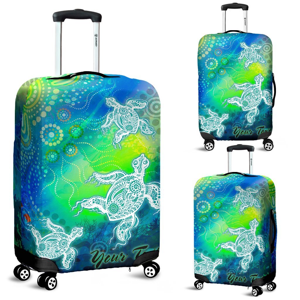 custom-text-aboriginal-luggage-covers-indigenous-turtle-ocean-dot-painting-art