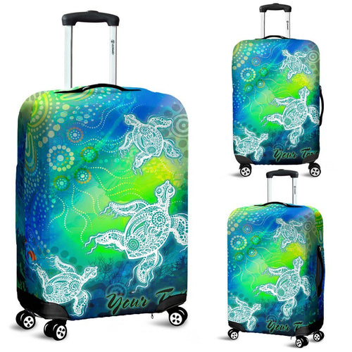 custom-text-aboriginal-luggage-covers-indigenous-turtle-ocean-dot-painting-art