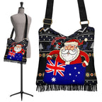 christmas-crossbody-boho-handbag-australia-santa-claus-hold-the-flag-black