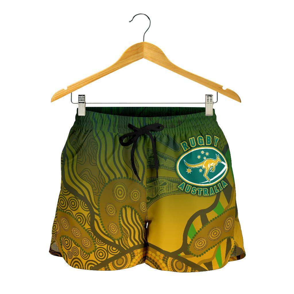 Australia Women's Shorts, Aboriginal Australian Rugby Shorts - Vibe Hoodie