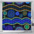 shower-cutian-aboriginal-dot-unique-style-blue